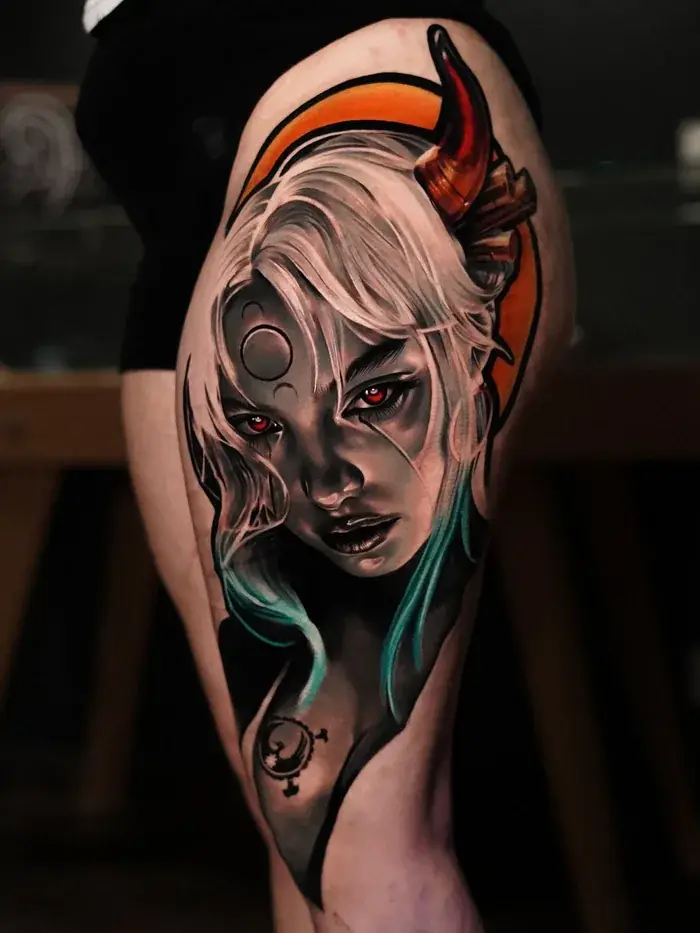 Tatouage réalisé au studio.